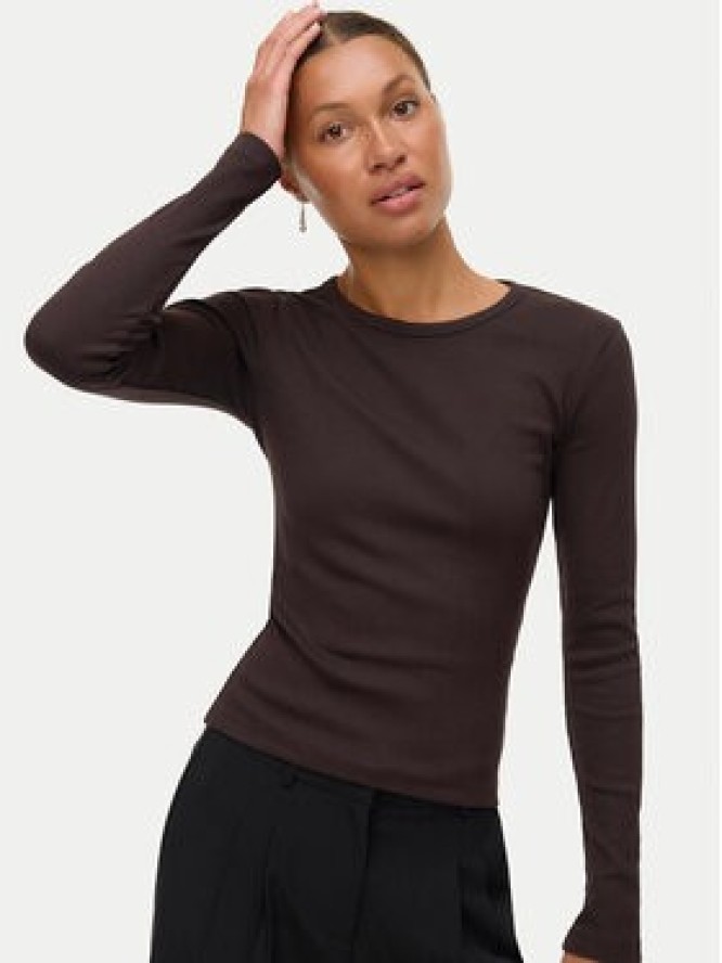 Vero Moda Top Chloe 10306897 Brązowy Slim Fit