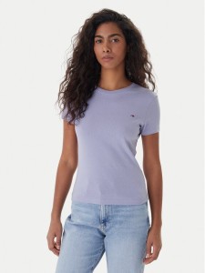 Tommy Jeans T-Shirt DW0DW20459 Niebieski Slim Fit