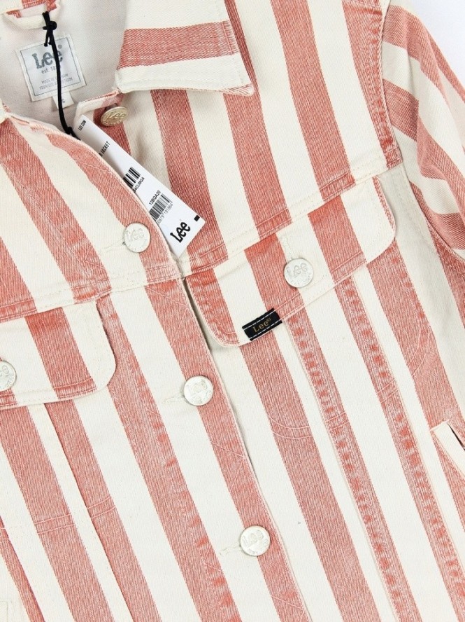 LEE CROPPED RIDER JACKET DAMSKA KURTKA JEANSOWA TERACOTTA L54CLIMG 112112762