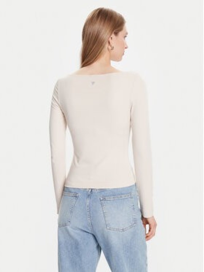 Guess Bluzka W5BP46 KCYV2 Beżowy Slim Fit