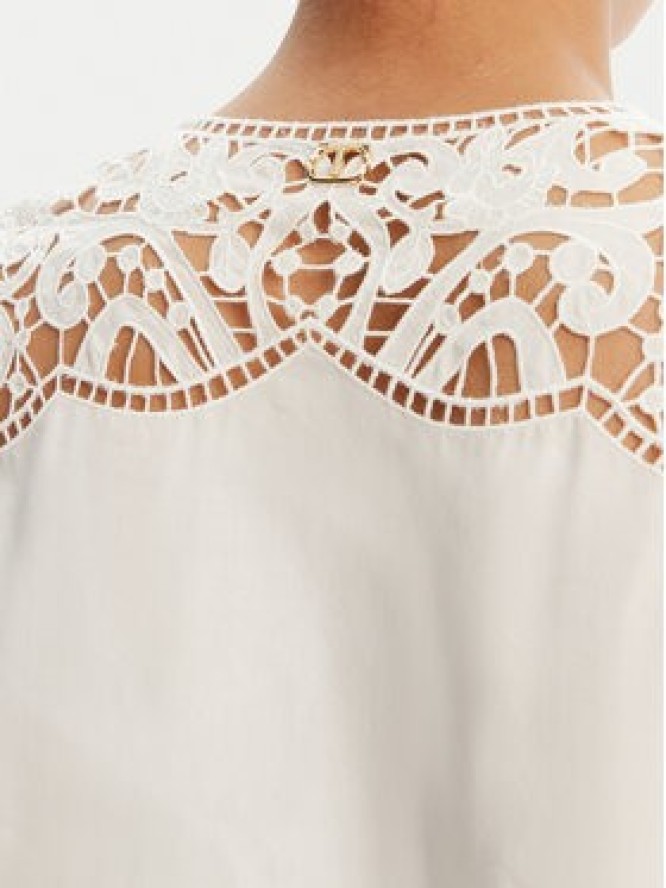 TWINSET Koszula 251TT2333 Écru Regular Fit