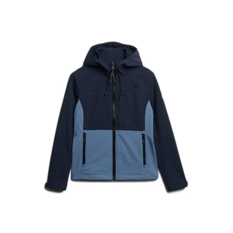 Damska kurtka turystyczna z kapturem Superdry Colourblock