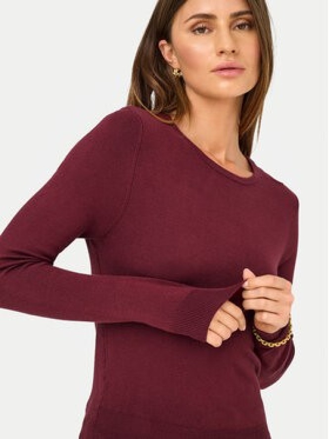 ONLY Sweter Venice 15333989 Bordowy Regular Fit