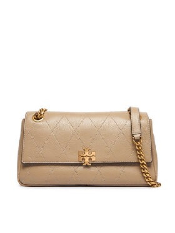 Tory Burch Torebka Charlie Quilted Small Shoulder Bag 185829 Beżowy