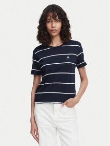 Beverly Hills Polo Club T-Shirt P-SS26W-TS0162 Granatowy Regular Fit