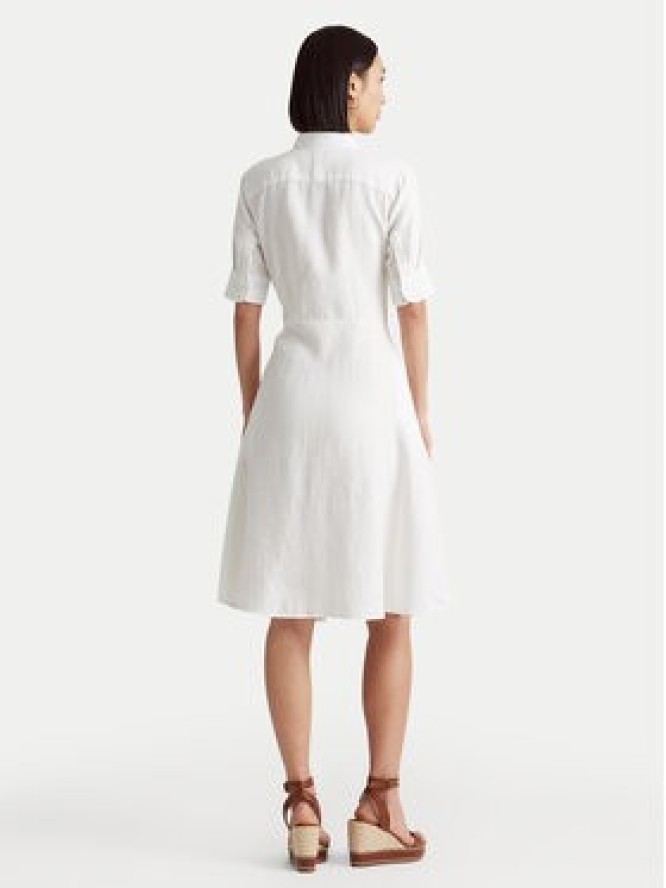 Lauren Ralph Lauren Sukienka koszulowa 200831364001 Biały Regular Fit