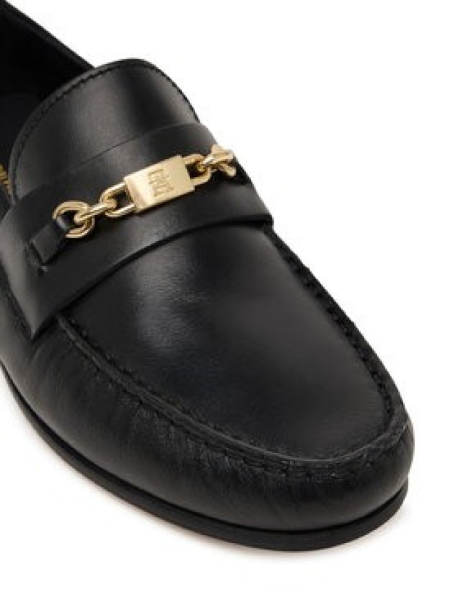 Tommy Hilfiger Lordsy Th Chain Leather Loafer FW0FW08956 Czarny