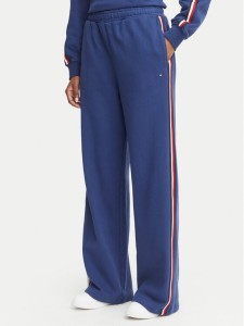 Tommy Hilfiger Spodnie dresowe UW0UW06628 Niebieski Wide Leg