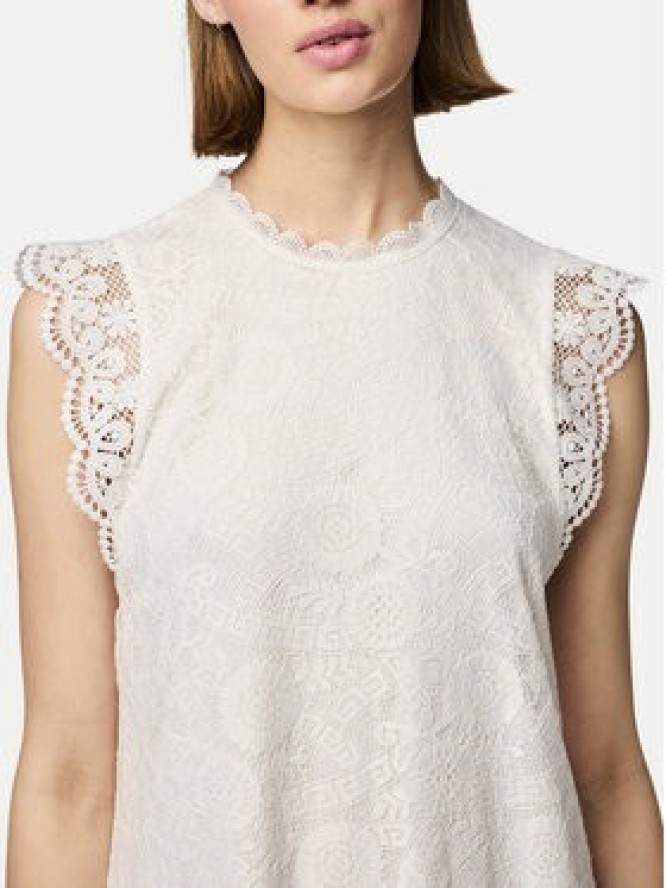 Pieces Sukienka codzienna Olline 17146419 Biały Regular Fit