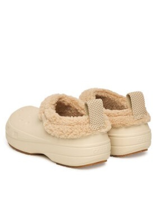 Crocs Klapki Classic Lined Shorty 211380 Écru
