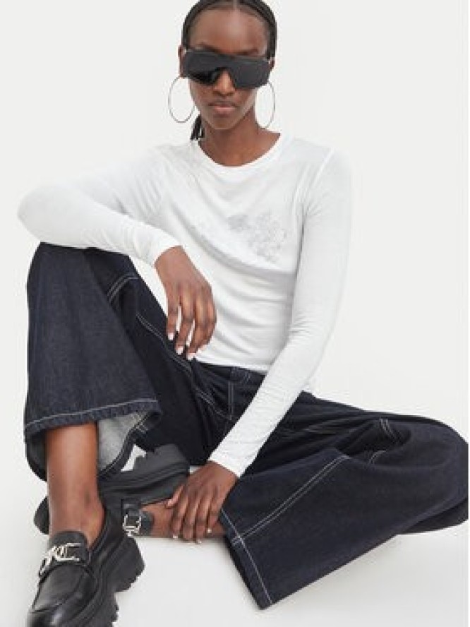 Juicy Couture Bluzka JCWCT226328 Biały Regular Fit
