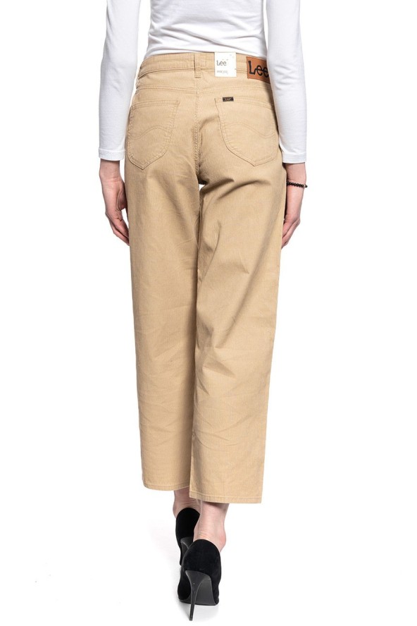 LEE WIDE LEG DAMSKIE SPODNIE SZTRUKSOWE L30SQM63 112106683