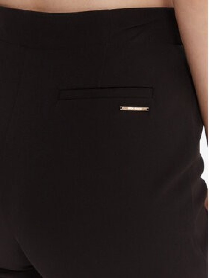 Just Cavalli Spodnie materiałowe 79PAA131 N0626 Czarny Flare Fit