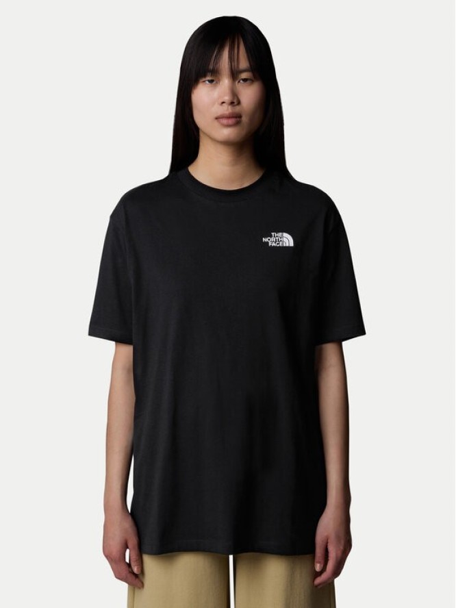 The North Face T-Shirt Simple Dome NF0A87NQ Czarny Oversize