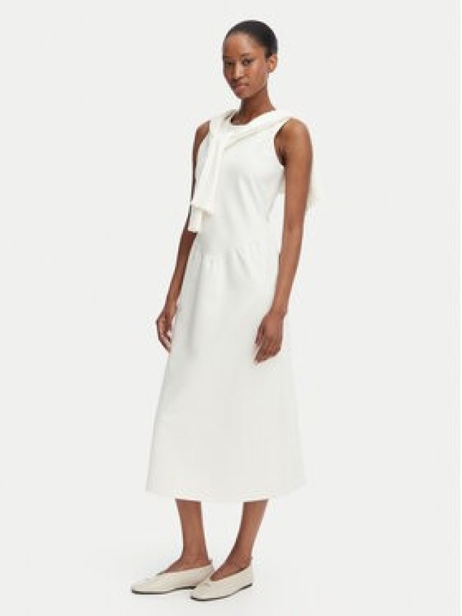 Calvin Klein Sukienka koktajlowa LV044G207G Kremowy A-Line Fit