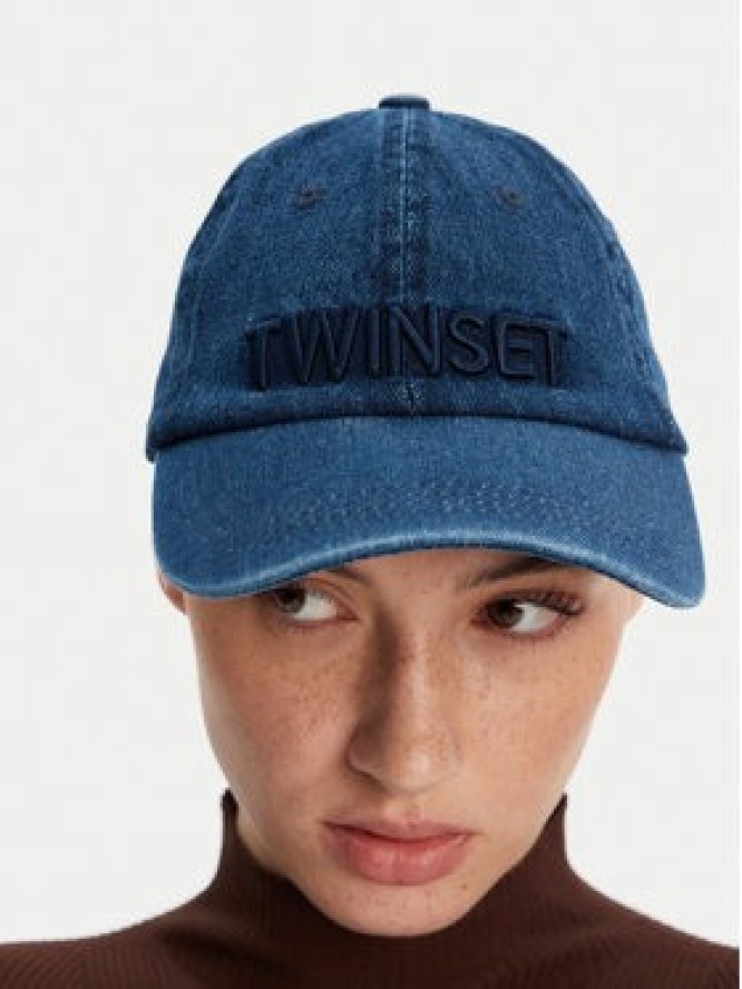 TWINSET Czapka z daszkiem 251LL5BAA Niebieski