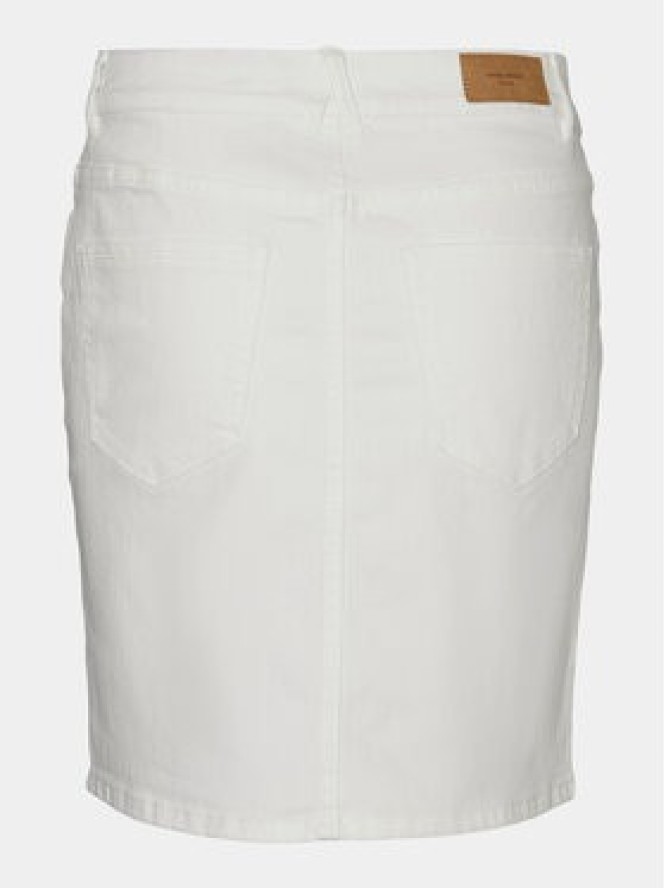 Vero Moda Spódnica jeansowa Luna 10279491 Biały Regular Fit