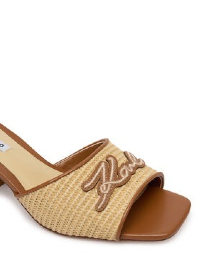 KARL LAGERFELD Klapki Plaza II KL32400A Brązowy