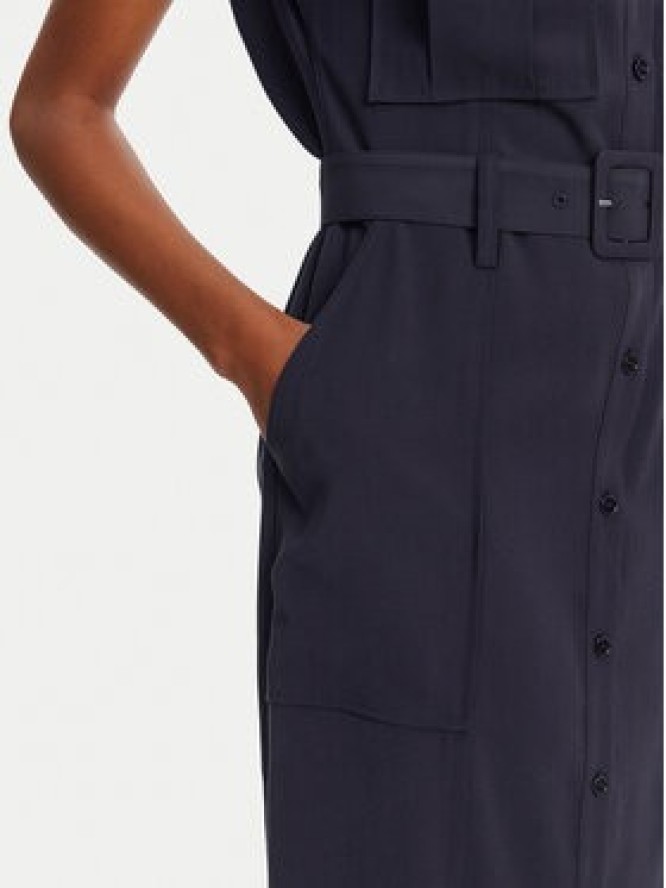Patrizia Pepe Sukienka koszulowa 2A2870/A573-C789 Granatowy Regular Fit
