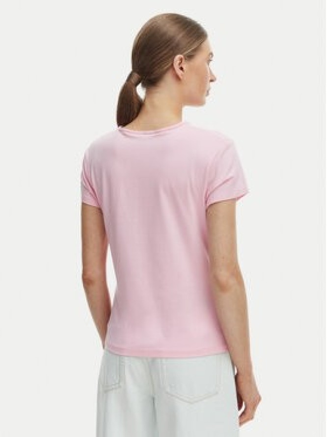 Tommy Hilfiger T-Shirt WW0WW48710 Różowy Slim Fit