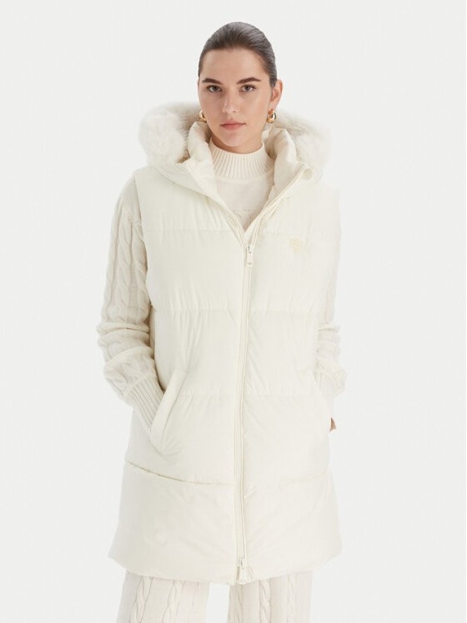 Guess Bezrękawnik W5BL81 W3282 Biały Regular Fit