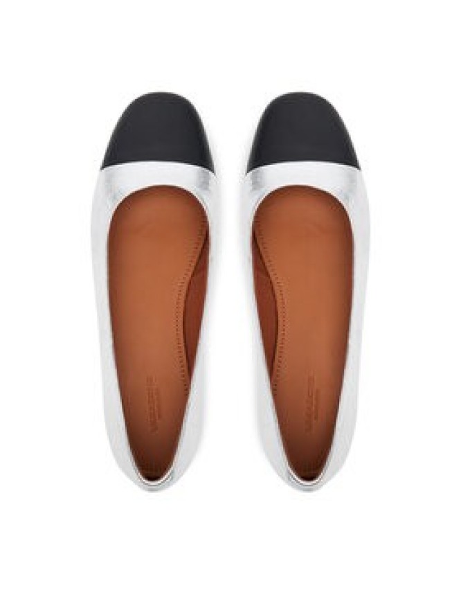 Vagabond Shoemakers Baleriny Jolin 5508-619-72 Srebrny