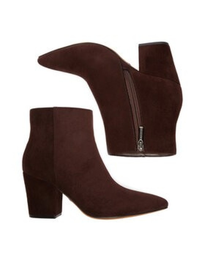 Nine West Botki CEO-ZAKIA-01 Brązowy ciemny