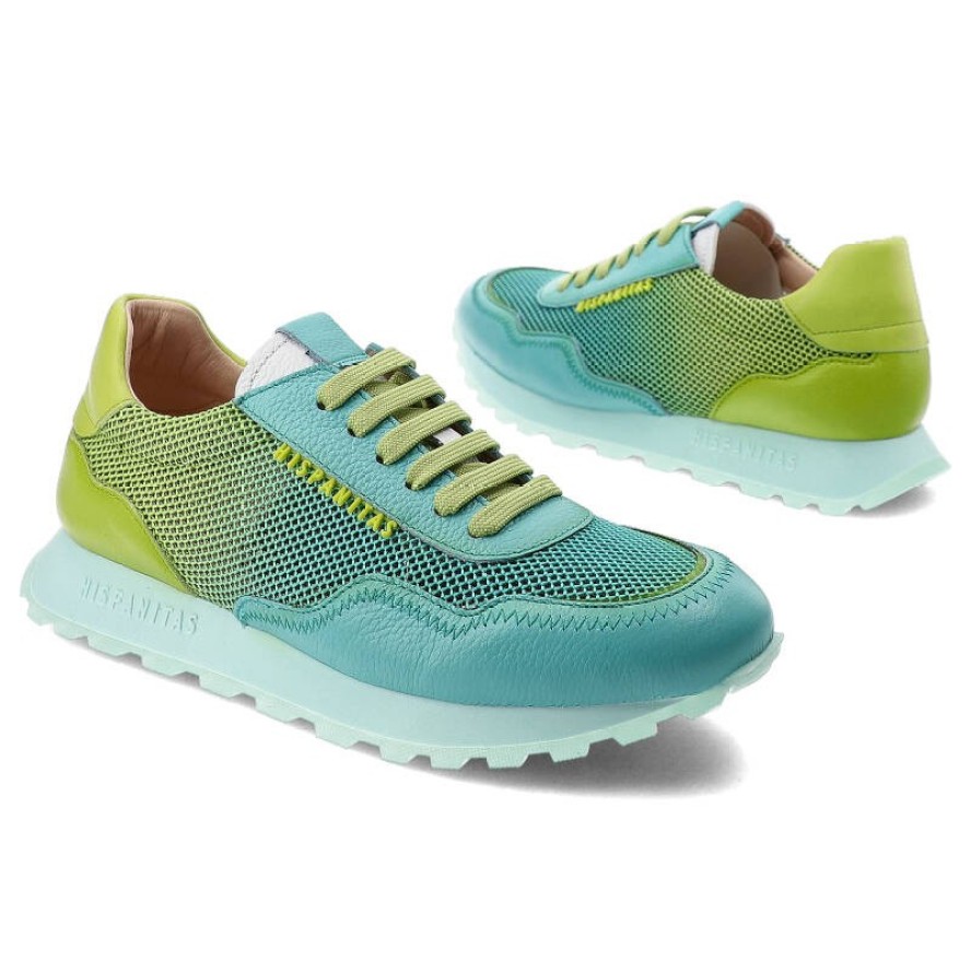 Turkusowe Sneakersy Hispanitas Stylowe Buty Damskie