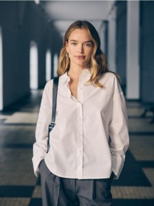 Bawełniana koszula - złamana biel