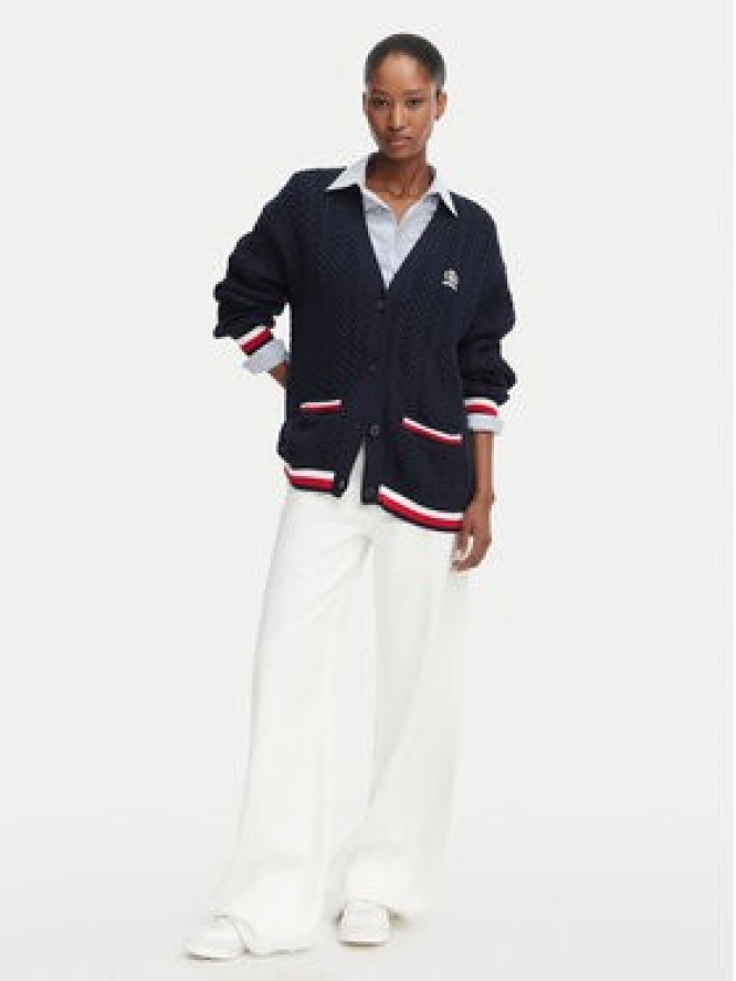 Tommy Jeans Kardigan DW0DW22934 Granatowy Regular Fit