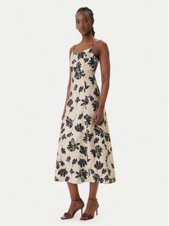 Vero Moda Sukienka letnia Jennifer 10341972 Beżowy Regular Fit