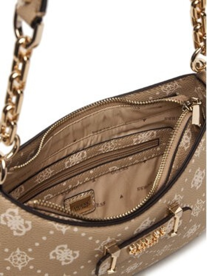 Guess Torebka Carrie Logo HWGP98 98180 Beżowy