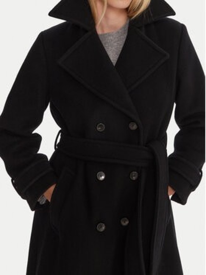 Marella Płaszcz wełniany Balcone 2523016112 Czarny Regular Fit