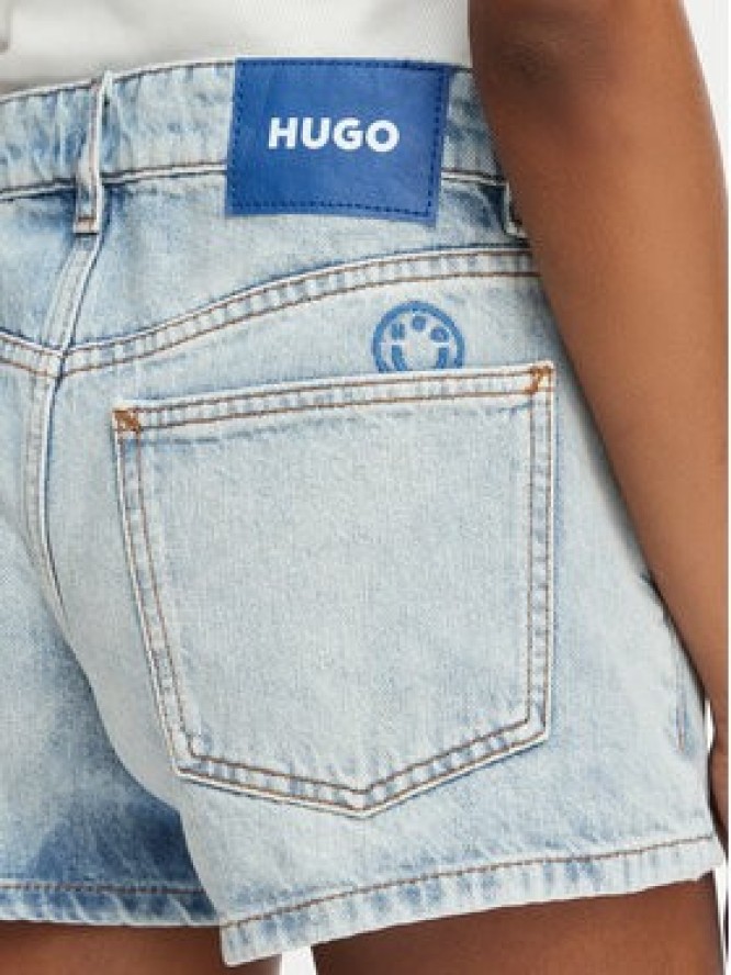HUGO Szorty jeansowe Galimon 50557083 Niebieski jasny Regular Fit