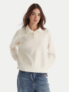 Roxy Bluza Rise & Vibe Sweet Fleece ERJFT05012 Biały Relaxed Fit