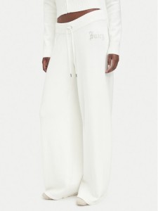 Juicy Couture Spodnie dzianinowe JCWBJ226310 Kremowy Relaxed Fit