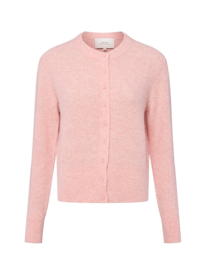 Opus Damski kardigan z zawartością alpaki - Dreni Kobiety Sztuczne włókno różowy marmurkowy, 36