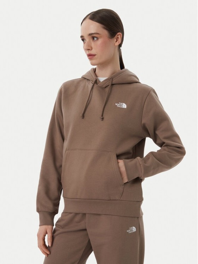 The North Face Bluza Evolution Simple Dome NF0A8CWN Brązowy jasny Regular Fit