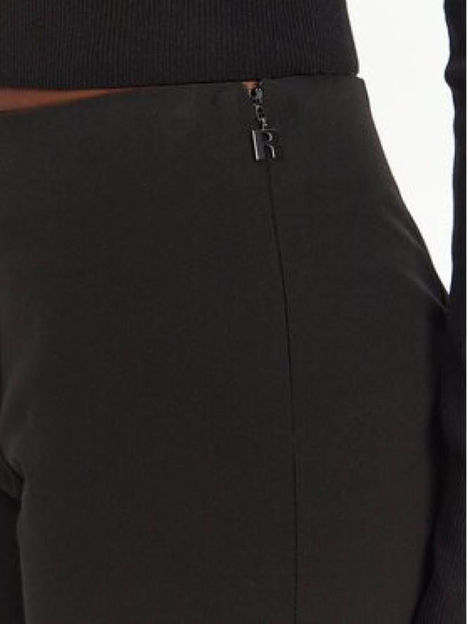 ROTATE Spodnie capri 113809100 Czarny Slim Fit