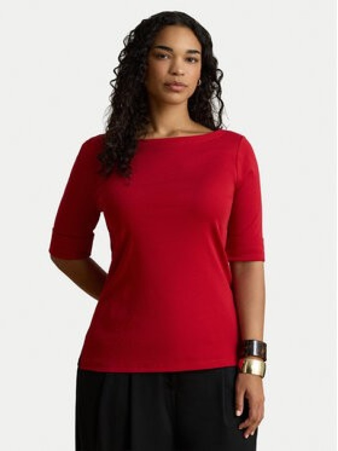 LAUREN RALPH LAUREN Bluzka 200654963197 Czerwony Slim Fit