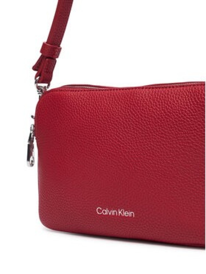 Calvin Klein Torebka Webbing 2X Strap Camera Bag LV04F3656G Czerwony