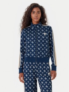 Guess Bluza V5YQ07 K0282 Granatowy Regular Fit