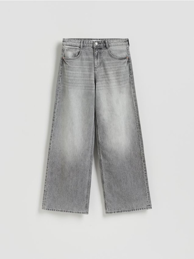 Jeansy baggy fit - jasnoszary