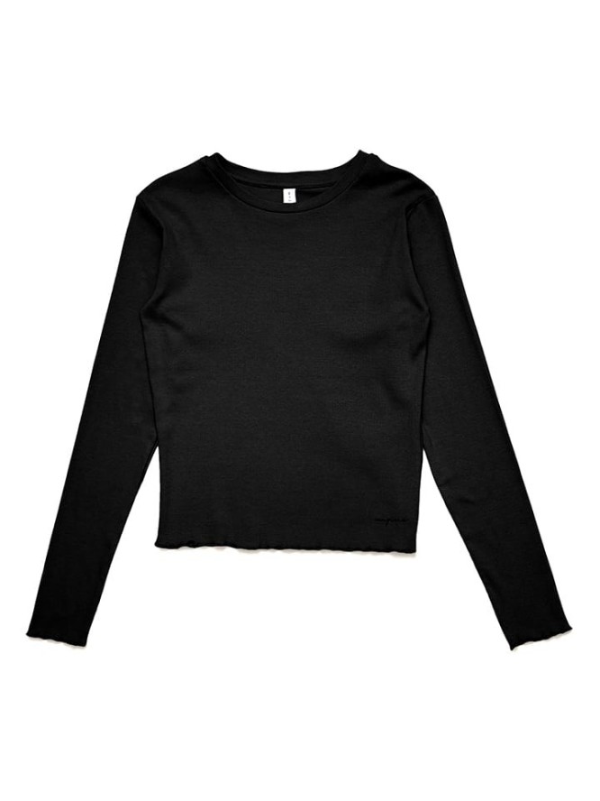 MAZINE Koszulka "Ribbed" w kolorze czarnym rozmiar: M