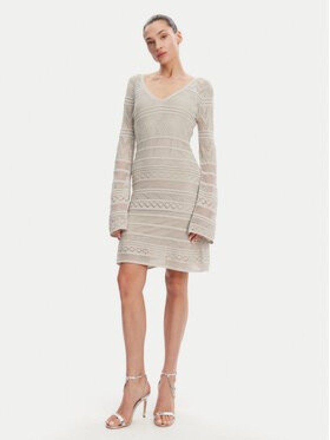 Guess Sukienka dzianinowa W5GK48 Z3E22 Szary Slim Fit