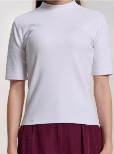 Bawełniana koszulka basic - biały