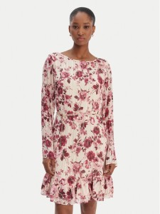 Guess Sukienka codzienna W6RK37 WJ712 Beżowy Regular Fit