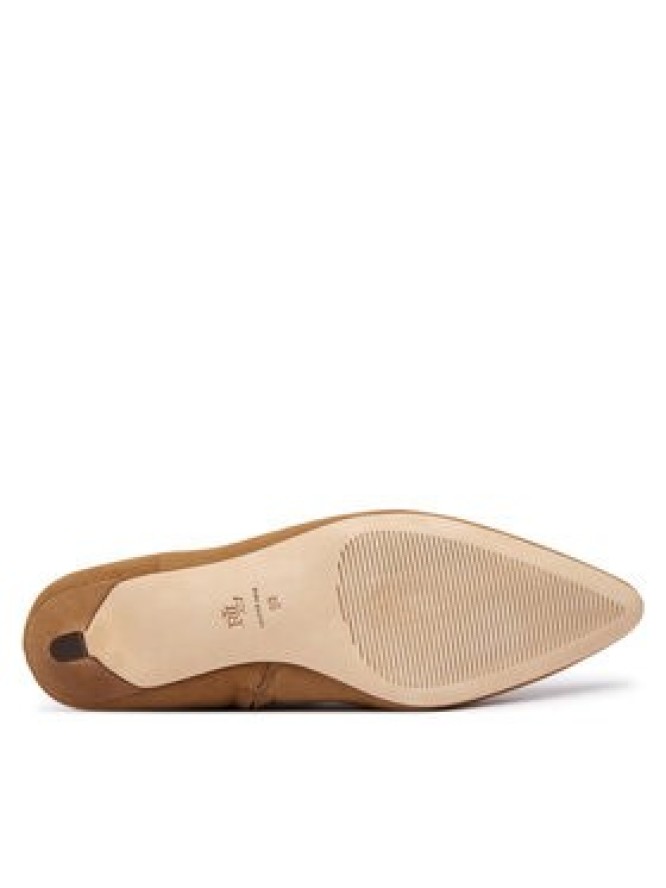 LAUREN RALPH LAUREN Kozaki Frncsa Tl Hl 802P15726003 Brązowy jasny