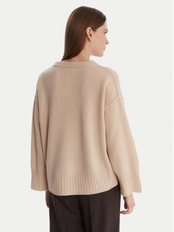 Marella Sweter Amelia 2523366305 Écru Loose Fit