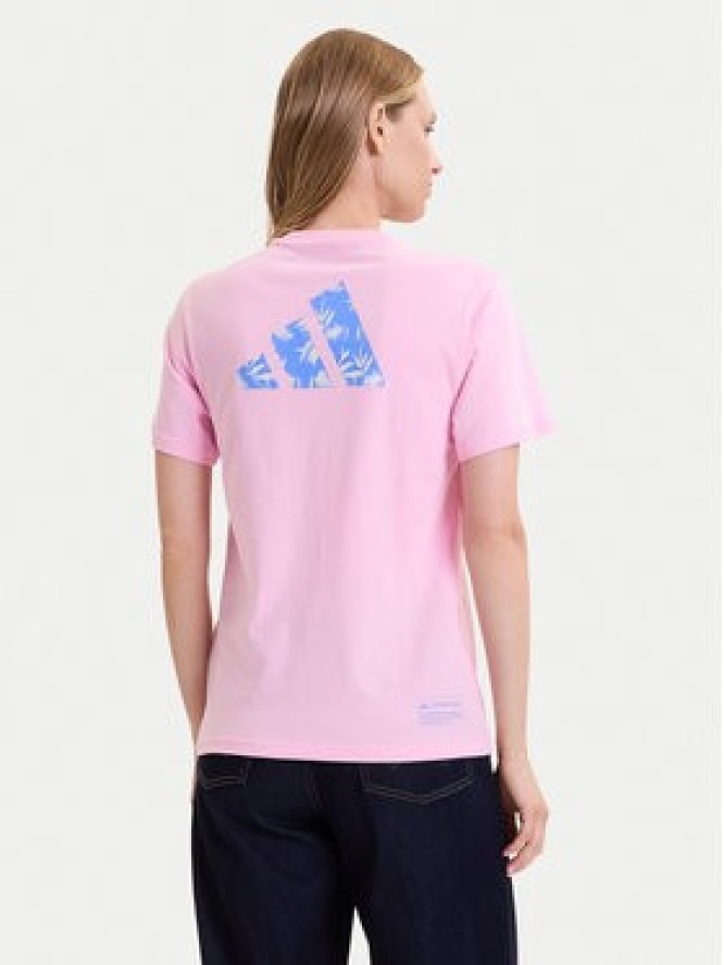 adidas T-Shirt House of Tiro Graphic JV8524 Różowy Regular Fit